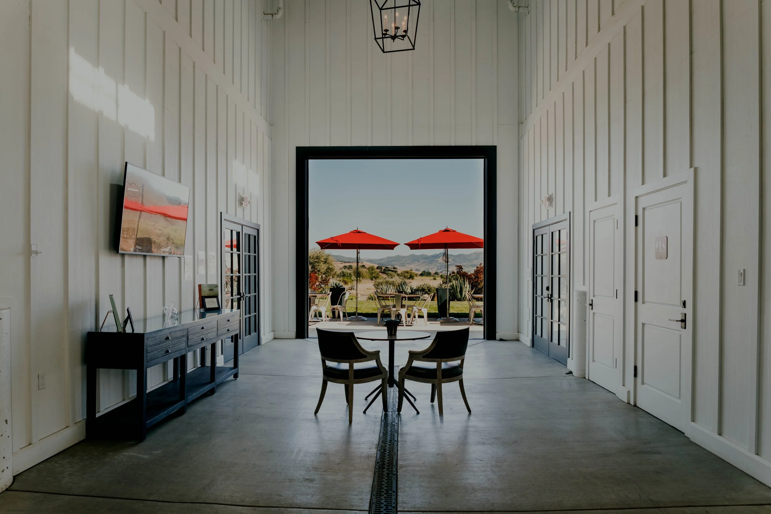 The view from Dierberg’s tasting room
